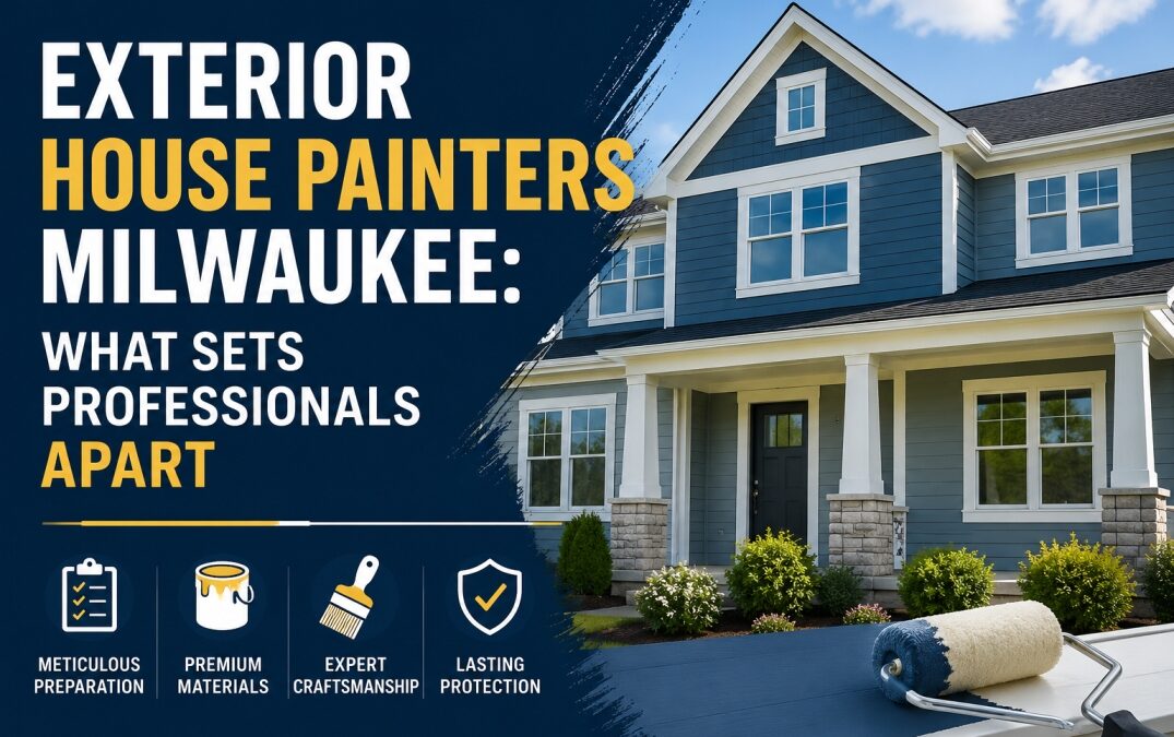 Exterior House Painters Milwaukee delivering a professional exterior home painting finish